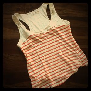 Pilcro Anthropologie tank top striped racerback M